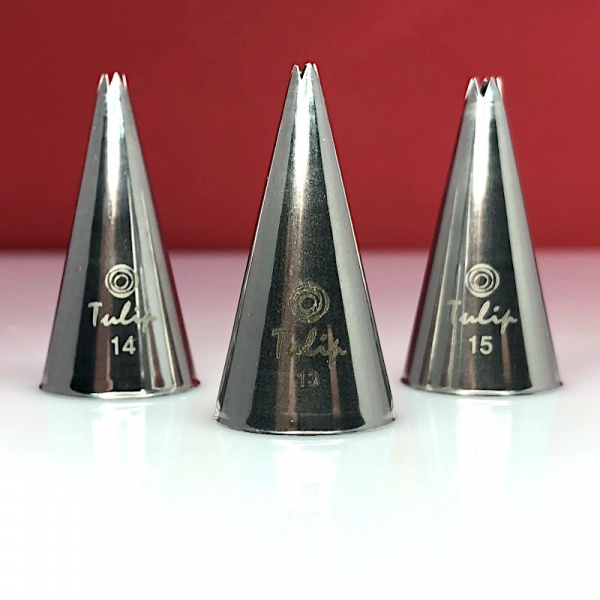 Кондитерская насадка открытая звезда №13 Tulip™ мини размер (diam. 1,7mm; 5 лучей)