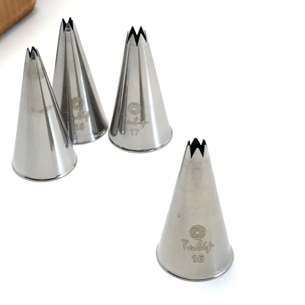 Кондитерская насадка открытая звезда №16 Tulip™ мини размер (diam. 3.5 mm; 6 лучей)