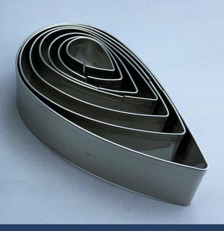 Вырубки Набор 7 шт Лепестки Розы 20-75•20 мм нержавеющая сталь