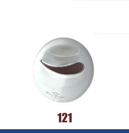 Кондитерская насадка 121 Tulip прорезь 14 мм, лепесток розы изогнутый