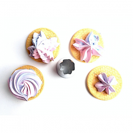 Кондитерская насадка 827 Tulip открытая звезда д.14.5 мм, 8 лучей