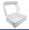 Коробка с окном для 12 капкейков 33*25*10 cм