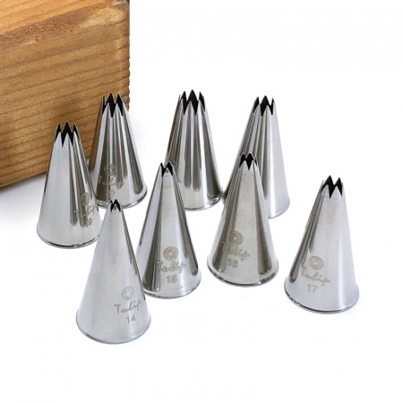 Кондитерская насадка открытая звезда №19 Tulip™ малый размер (diam. 5 mm; 8 лучей)