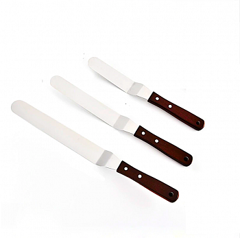 Лопатка (палетта-мини) угловая сталь | 8, 10, 12 см Эконом с деревянной ручкой