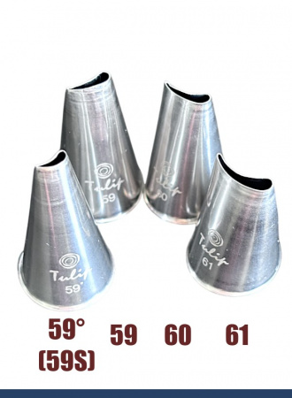 Кондитерская насадка 59 Tulip, Корея, прорезь 7.1 мм лепесток изогнутый